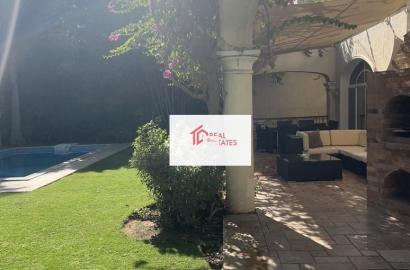Villa standalone Private swimming Pool rent Katameya Heights Golf view close to club House New Cairo Egypt