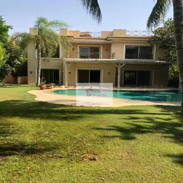 Villa standalone for rent in Golf View Katameya Heights Golf course resort Stunning French Inspired Manor Katameya Heights