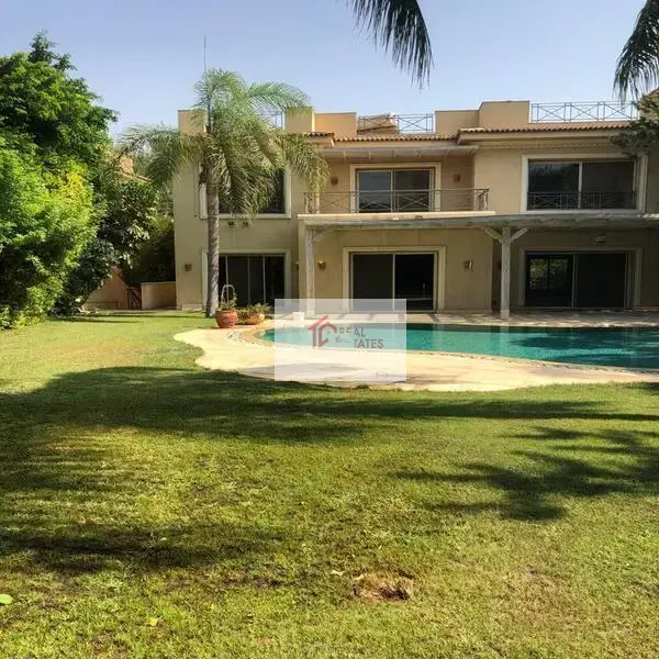 Villa standalone for rent in Golf View Katameya Heights Golf course resort Stunning French Inspired Manor Katameya Heights
