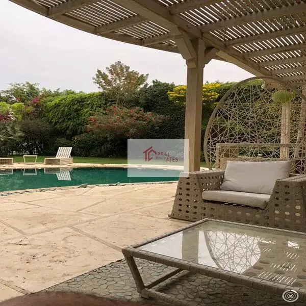 Villa standalone for rent in Golf View Katameya Heights Golf course resort Stunning French Inspired Manor Katameya Heights