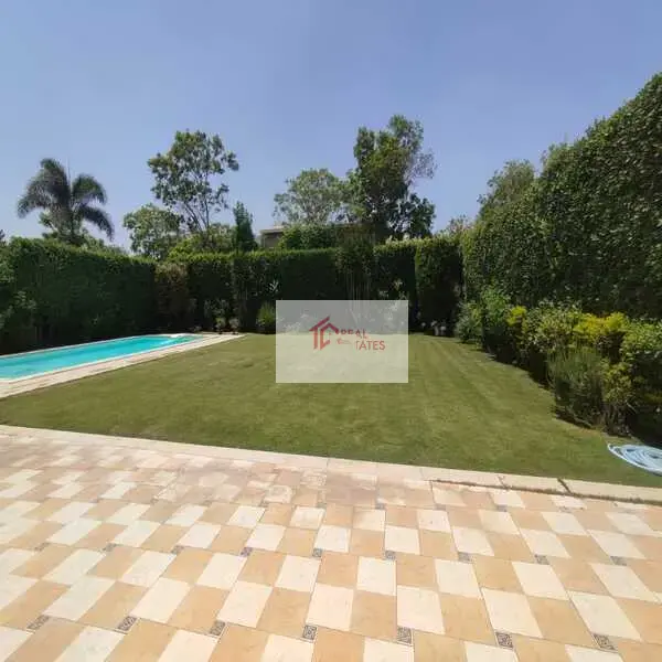 standalone luxury Katameya heights villa rent private garden and swimming pool new cairo egypt