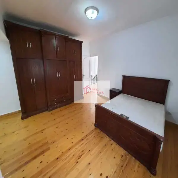 Ground floor apartment two story duplex bedrooms bathrooms private pool and entrance semi furnished hay el maadi cairo egypt