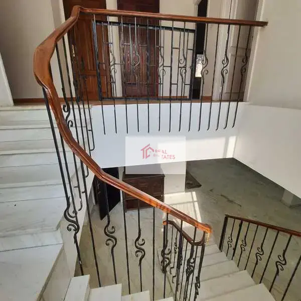 Ground floor apartment two story duplex bedrooms bathrooms private pool and entrance semi furnished hay el maadi cairo egypt