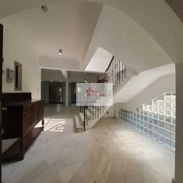 Ground floor apartment two story duplex bedrooms bathrooms private pool and entrance semi furnished hay el maadi cairo egypt