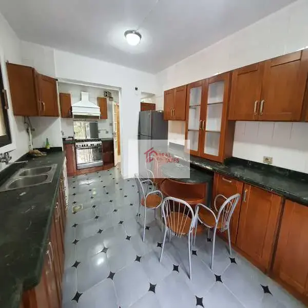 Ground floor apartment two story duplex bedrooms bathrooms private pool and entrance semi furnished hay el maadi cairo egypt