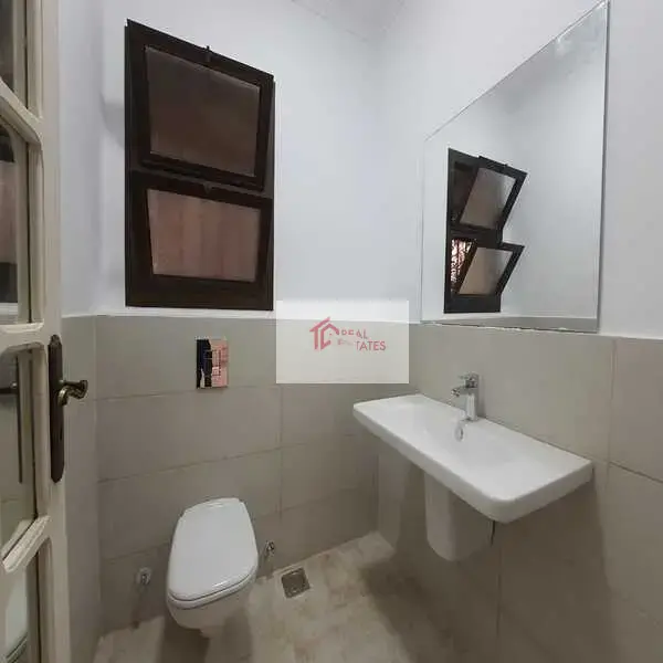 Ground floor apartment two story duplex bedrooms bathrooms private pool and entrance semi furnished hay el maadi cairo egypt
