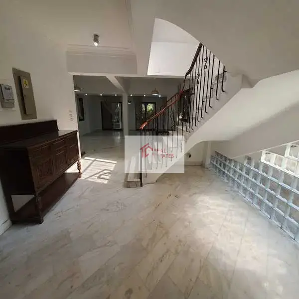 Ground floor apartment two story duplex bedrooms bathrooms private pool and entrance semi furnished hay el maadi cairo egypt
