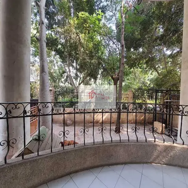Ground floor apartment two story duplex bedrooms bathrooms private pool and entrance semi furnished hay el maadi cairo egypt