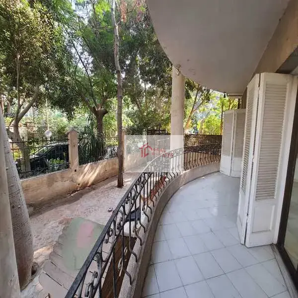 Ground floor apartment two story duplex bedrooms bathrooms private pool and entrance semi furnished hay el maadi cairo egypt