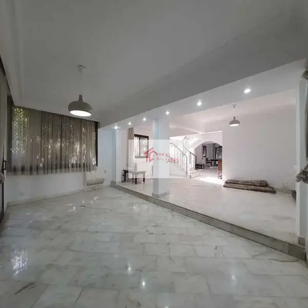 Ground floor apartment two story duplex bedrooms bathrooms private pool and entrance semi furnished hay el maadi cairo egypt