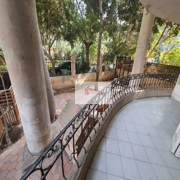 Ground floor apartment two story duplex bedrooms bathrooms private pool and entrance semi furnished hay el maadi cairo egypt