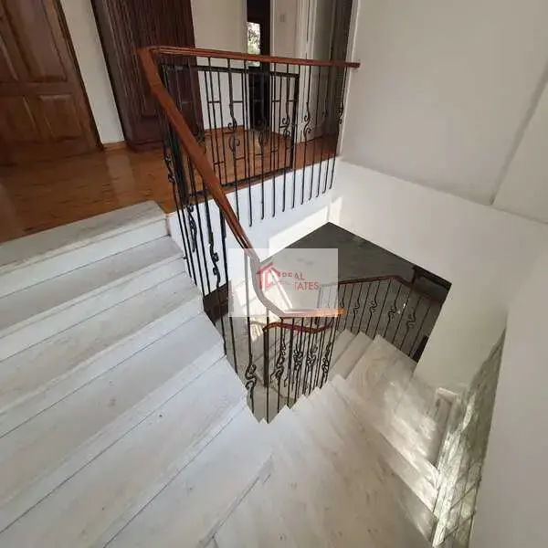 Ground floor apartment two story duplex bedrooms bathrooms private pool and entrance semi furnished hay el maadi cairo egypt
