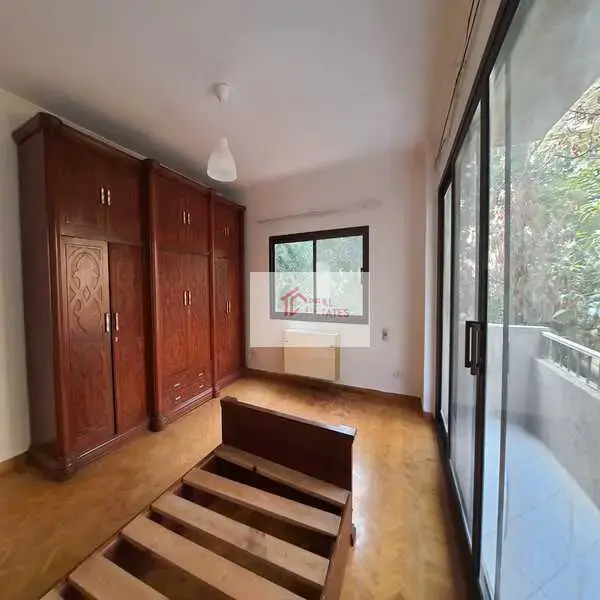 Ground floor apartment two story duplex bedrooms bathrooms private pool and entrance semi furnished hay el maadi cairo egypt