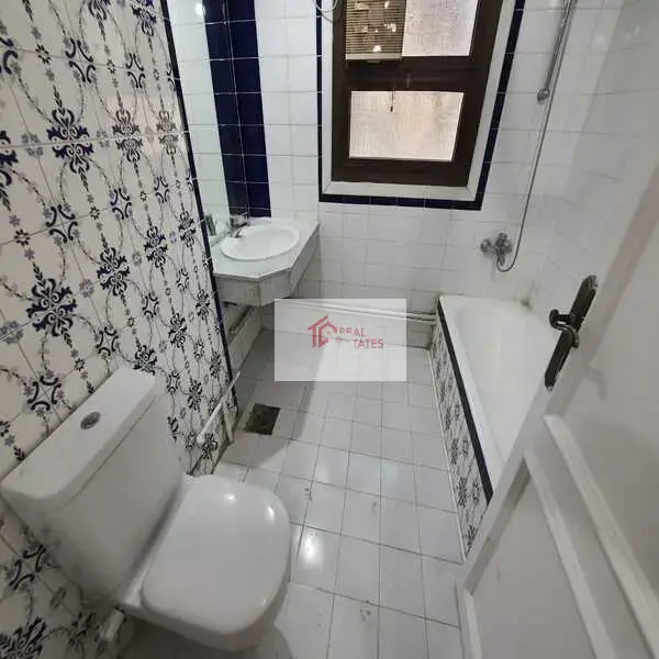 Ground floor apartment two story duplex bedrooms bathrooms private pool and entrance semi furnished hay el maadi cairo egypt