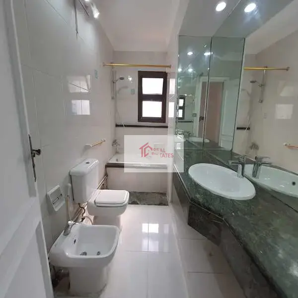 Ground floor apartment two story duplex bedrooms bathrooms private pool and entrance semi furnished hay el maadi cairo egypt