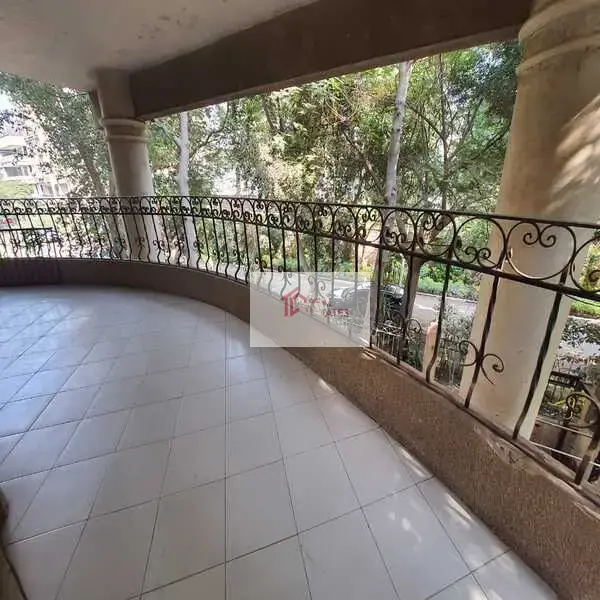 Ground floor apartment two story duplex bedrooms bathrooms private pool and entrance semi furnished hay el maadi cairo egypt