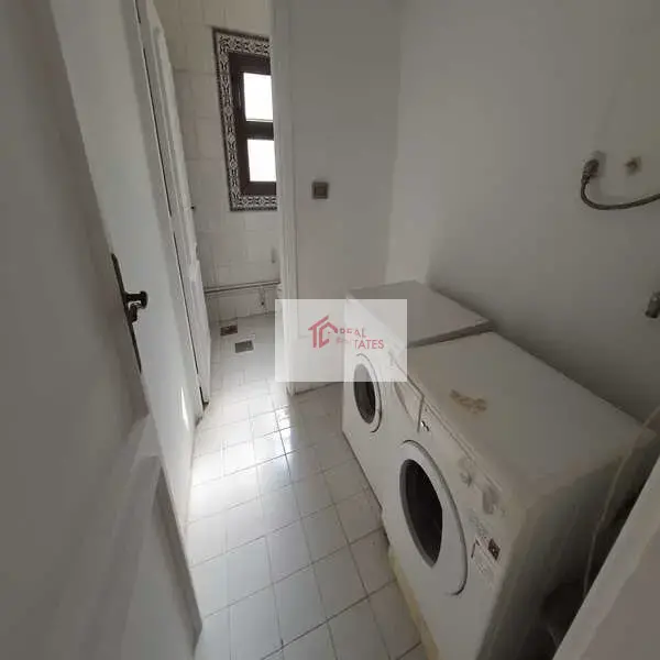 Ground floor apartment two story duplex bedrooms bathrooms private pool and entrance semi furnished hay el maadi cairo egypt