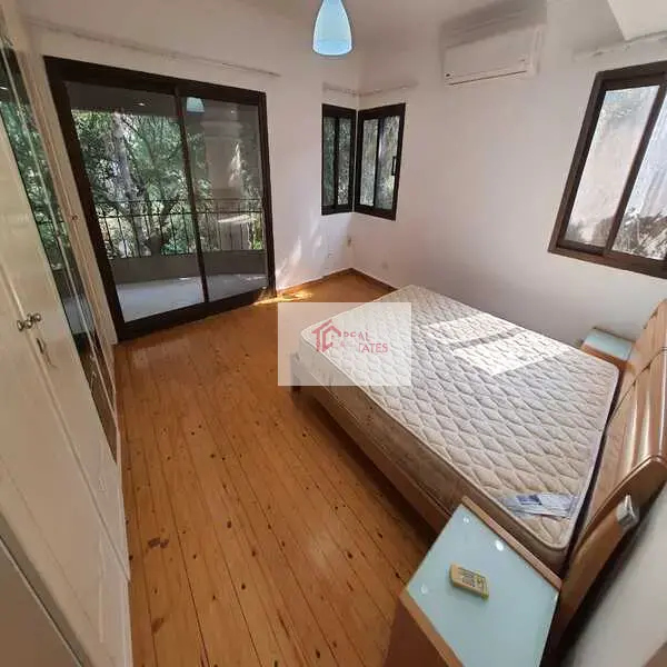 Ground floor apartment two story duplex bedrooms bathrooms private pool and entrance semi furnished hay el maadi cairo egypt