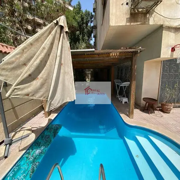 Incredibile duplex al piano terra con piscina privata in affitto a Sarayat Maadi - Cairo-Egitto