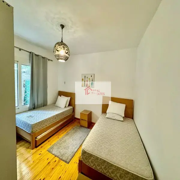 Ground floor apartment furnished Prime Location in Sarayat Maadi 📍next to french school and American school