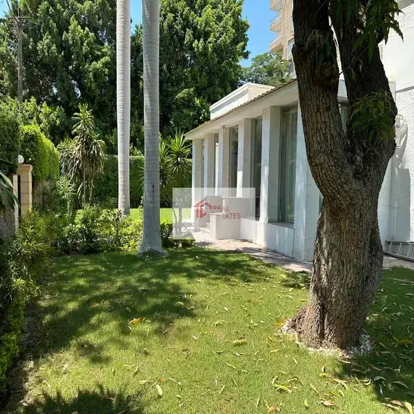 standalone villa for rent in maadi one floor with big private Garden Cairo egypt