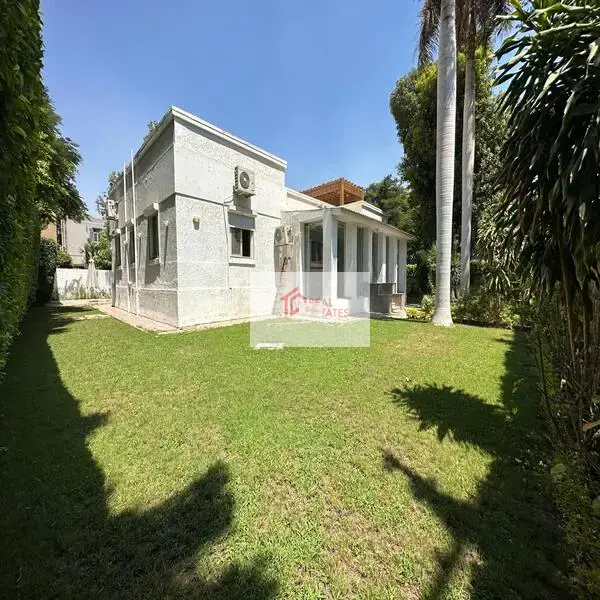 standalone villa for rent in maadi one floor with big private Garden Cairo egypt