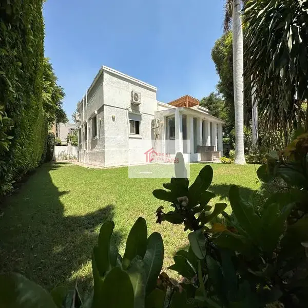 standalone villa for rent in maadi one floor with big private Garden Cairo egypt