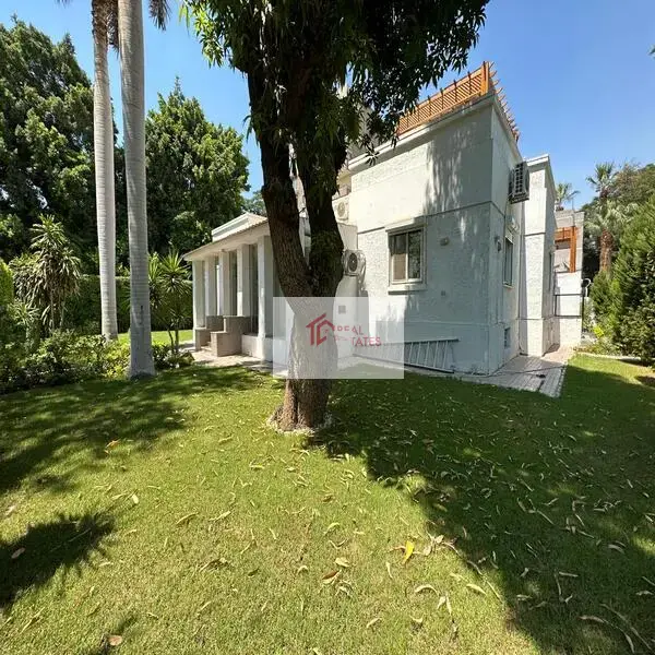 standalone villa for rent in maadi one floor with big private Garden Cairo egypt
