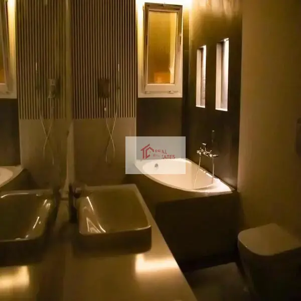 Villa for rent in mountain view one Roof with nanny room with bathroom and small reception/ middle floor 1 master + 2bedrooms with one bathroom+ living with kitchenette/ 1st floor full kitchen 3piece reception