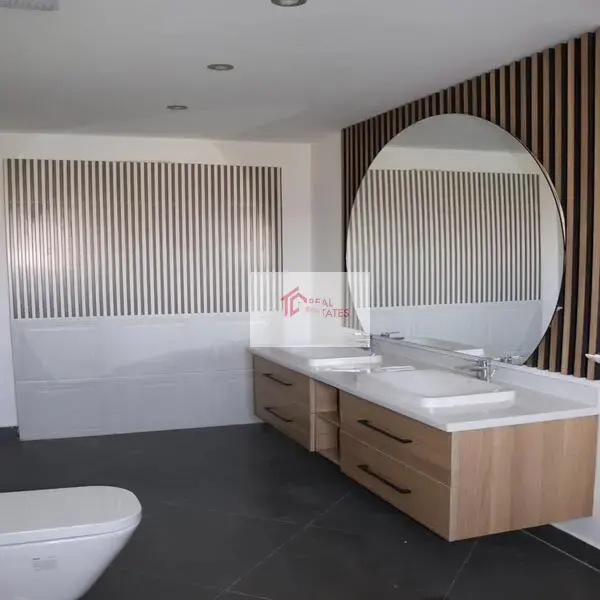 Villa for rent in mountain view one Roof with nanny room with bathroom and small reception/ middle floor 1 master + 2bedrooms with one bathroom+ living with kitchenette/ 1st floor full kitchen 3piece reception